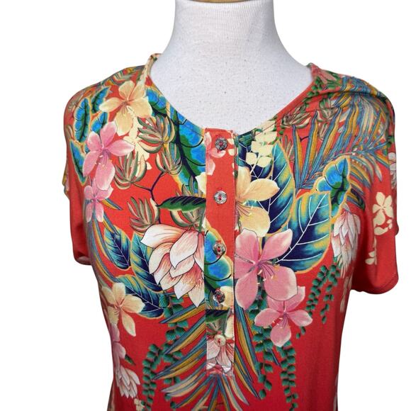 JOHNNY WAS Rapsodia Maxi Henley Dress Size Small - Picture 8 of 9